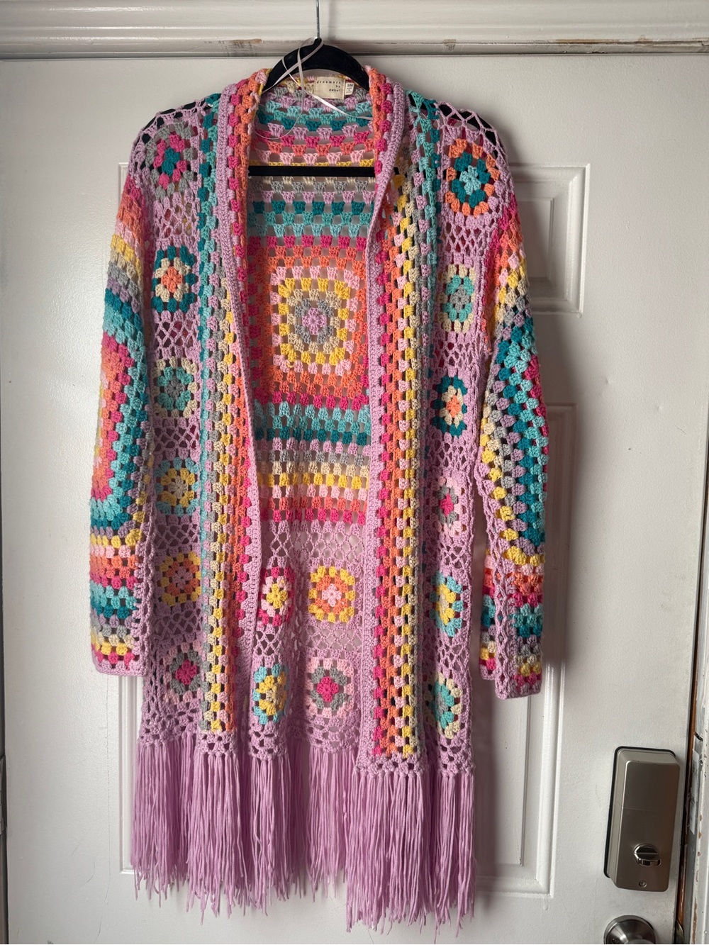 Dreamers by Debut Crocheted sweater in Pastel Mix - S/M